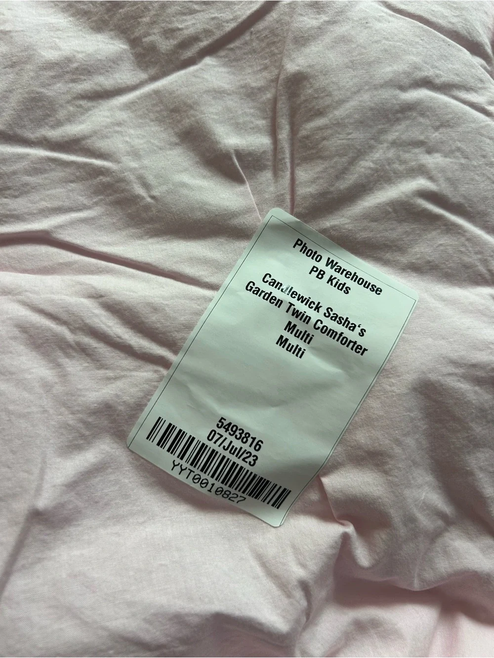 Pottery Barn Kid’s Sasha’s Garden Candlewick Comforter Twin NWOT